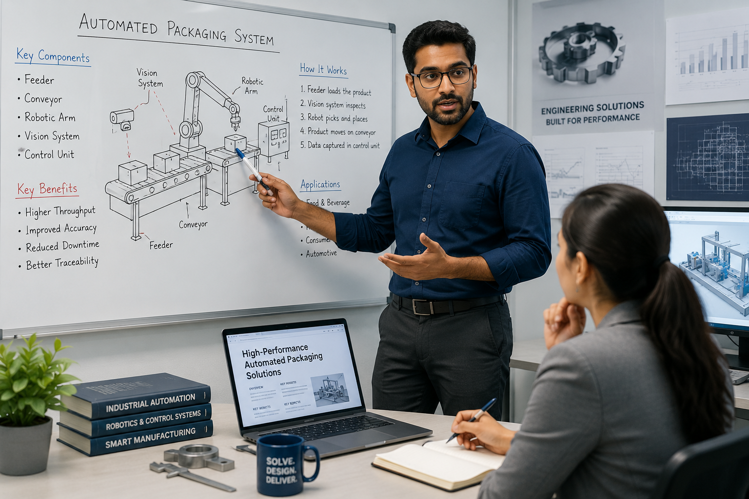 Engineer sharing technical knowledge that becomes marketing content